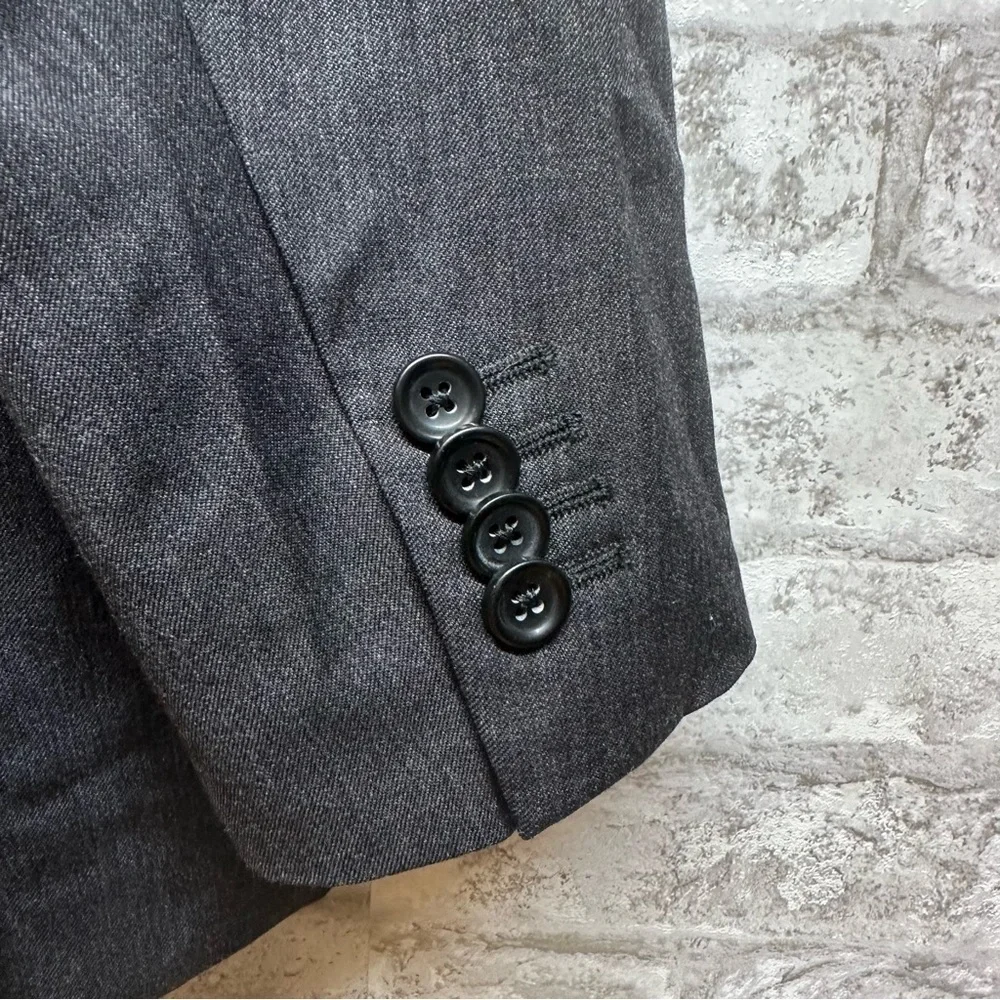 BANANA Republic charcoal gray wool blazer suit‎ jacket men’s 40S made in Egypt